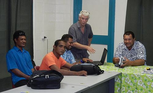 workig in Tuvalu